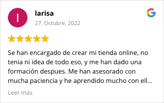 Shop review of Larisa